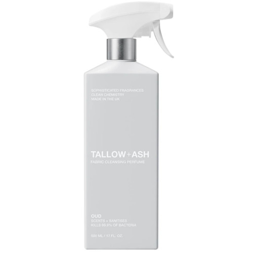 Парфумований спрей-освіжувач для одягу та текстилю Tallow + Ash Fabric Cleansing Perfume Oud, 500 мл